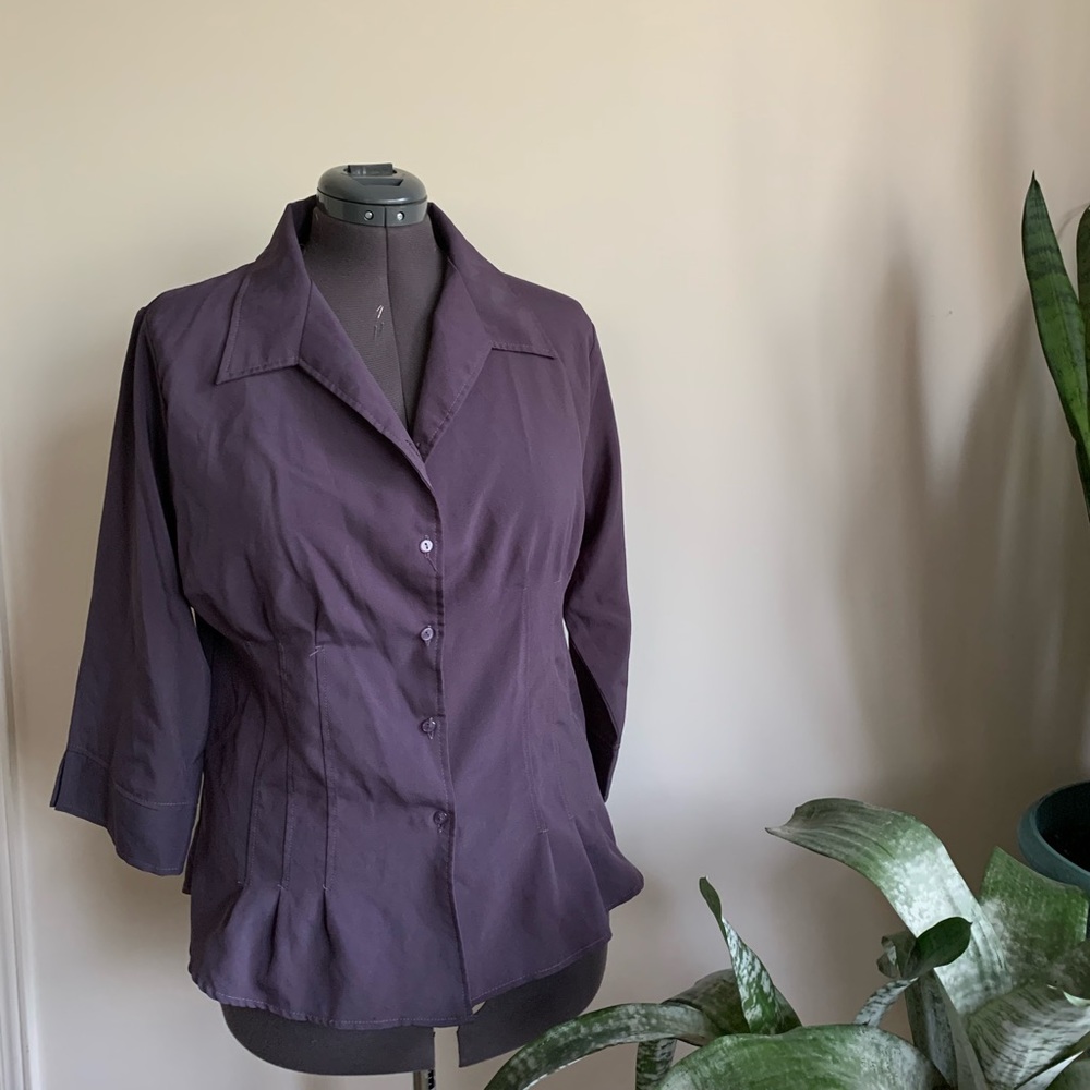 Casa Donna purple blouse size XL